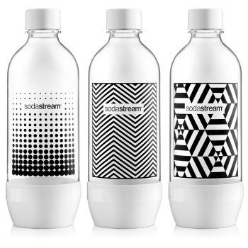 SodaStream Jet Black & White Tripack palack